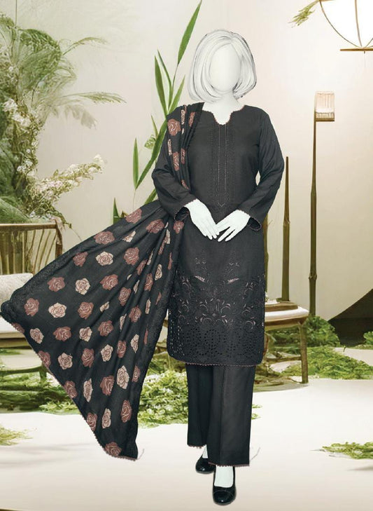 Zahay Naseeb by ABC Fabric | Unstitch 3 Pc  Embroidered Winter Zarri Collection