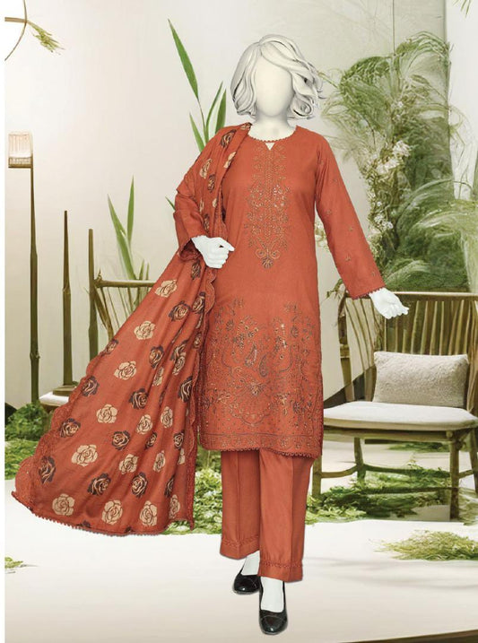 Zahay Naseeb by ABC Fabric | Unstitch 3 Pc  Embroidered Winter Zarri Collection