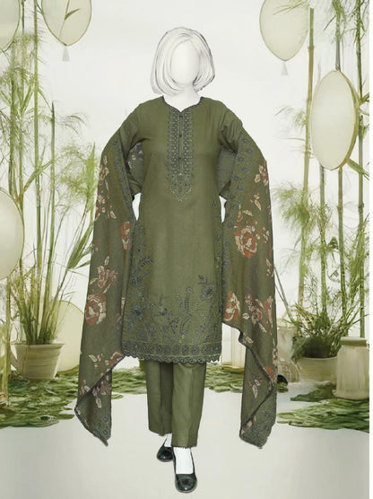 Zahay Naseeb by ABC Fabric | Unstitch 3 Pc  Embroidered Winter Zarri Collection