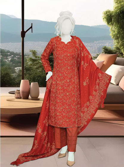 Kashmira by ABC Fabric | Unstitch 3 Pc Printed Winter Zarri Collection