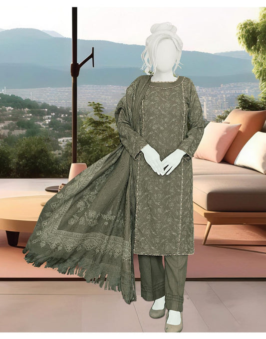 Kashmira by ABC Fabric | Unstitch 3 Pc Printed Winter Zarri Collection