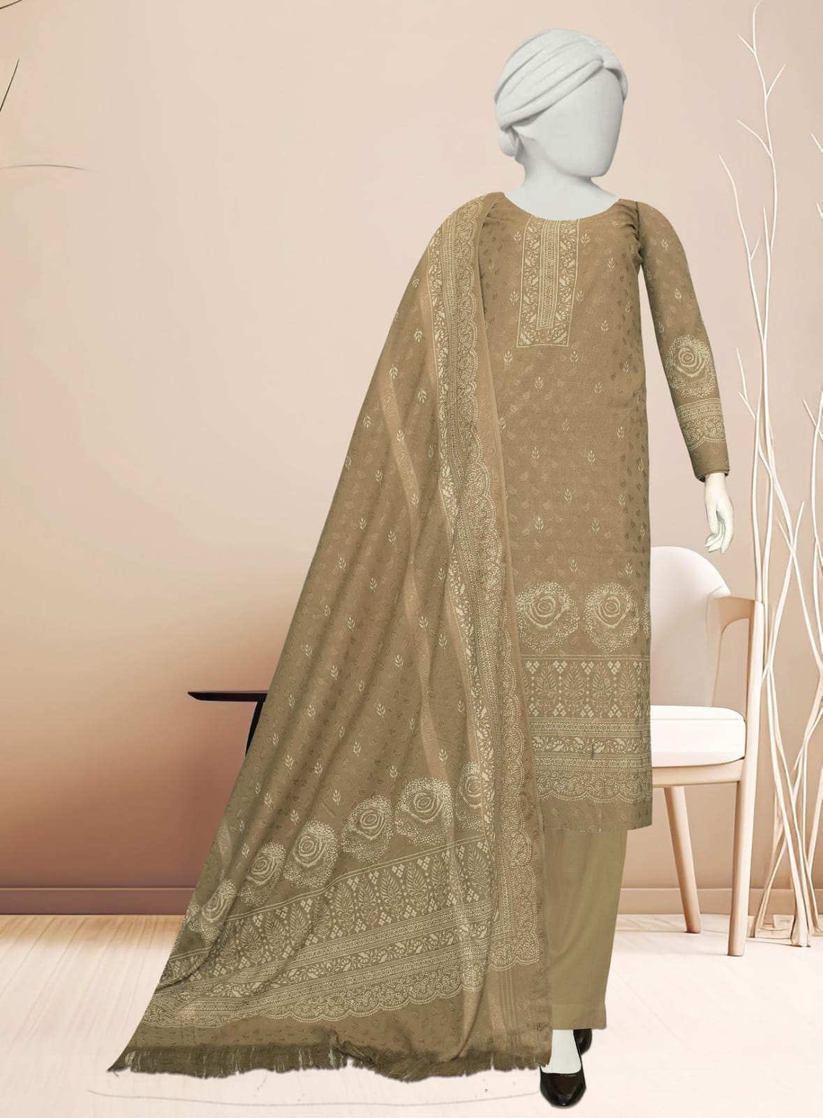 Kashmira by ABC Fabric | Printed Winter Zarri Collection Vol 09