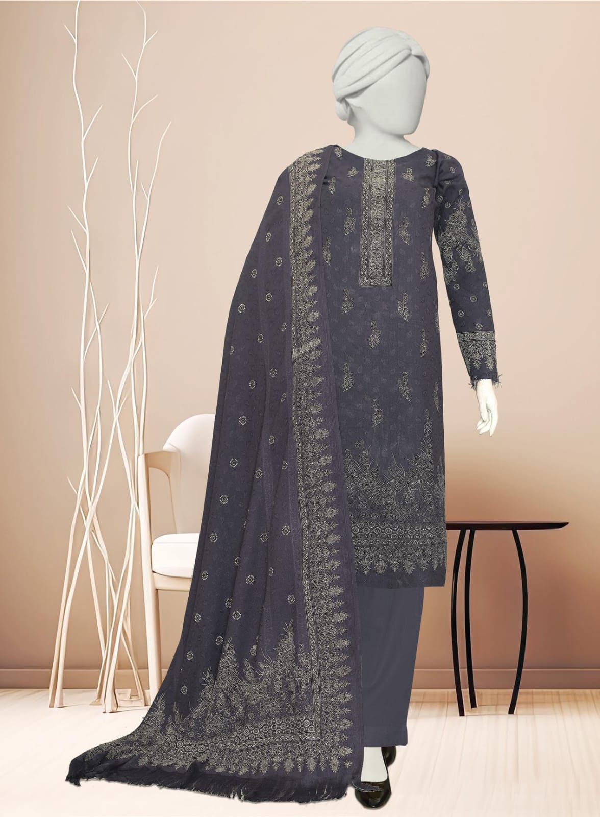 Kashmira by ABC Fabric | Printed Winter Zarri Collection Vol 09