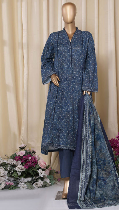 Bin Saeed | Stitched 3PC Printed Khaddar Frock Collection