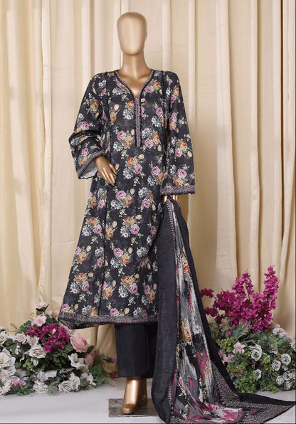 Bin Saeed | Stitched 3PC Printed Khaddar Frock Collection