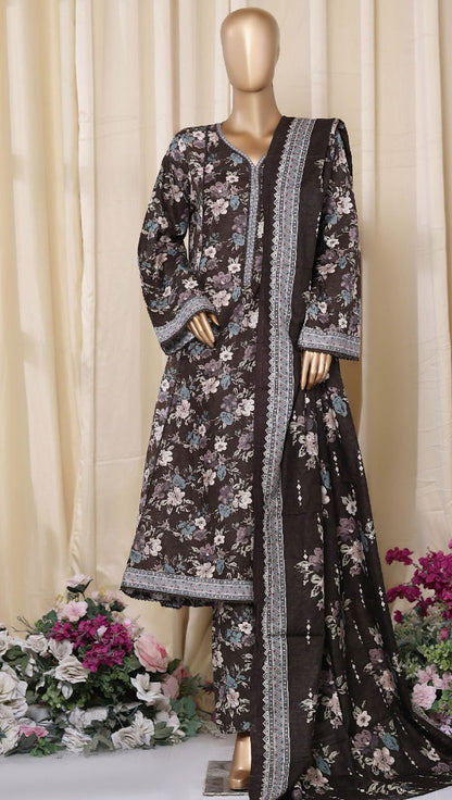 Bin Saeed | Stitched 3PC Printed Khaddar Frock Collection