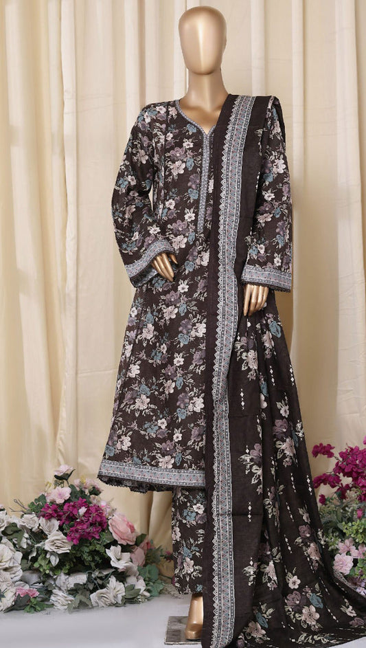 Bin Saeed | Stitched 3PC Printed Khaddar Frock Collection