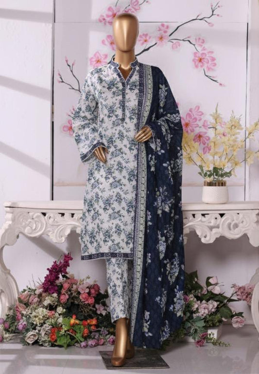 Bin Saeed | Stitched 3PC Printed Khaddar Frock Collection