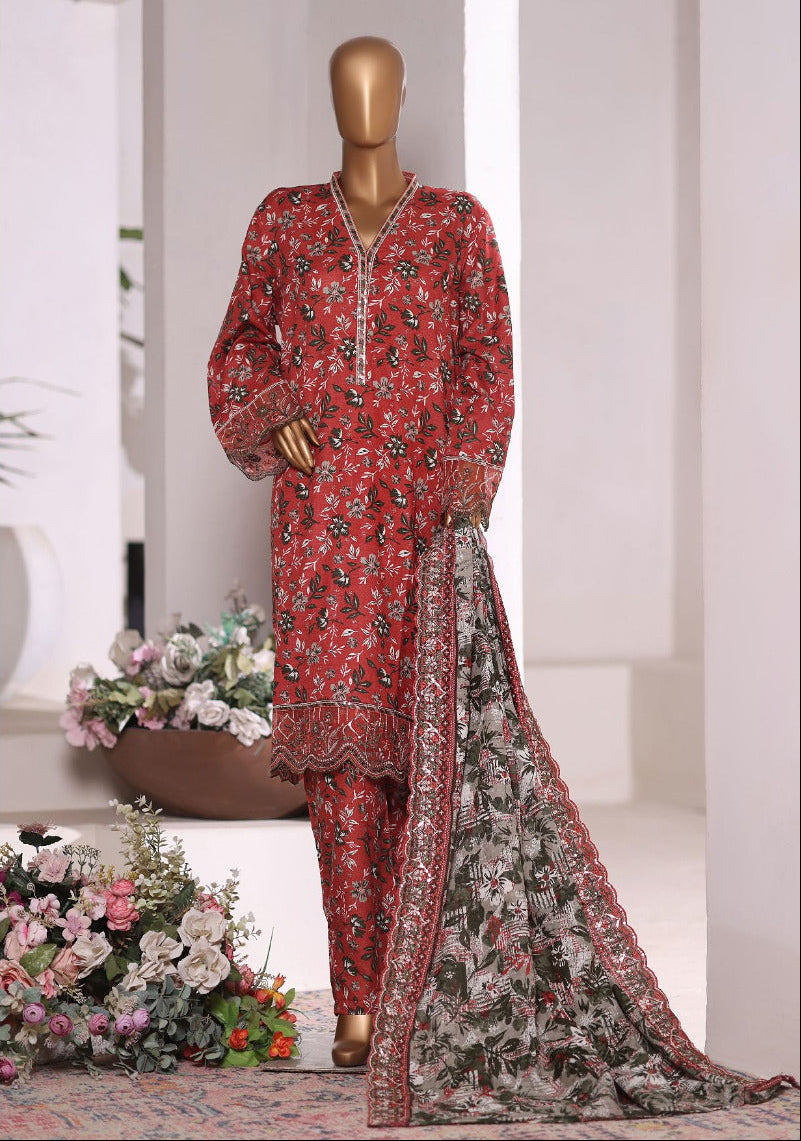 Bin Saeed | Stitched 3 Pc Embroidered Khaddar Collection
