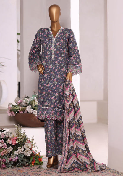 Bin Saeed | Stitched 3 Pc Embroidered Khaddar Collection