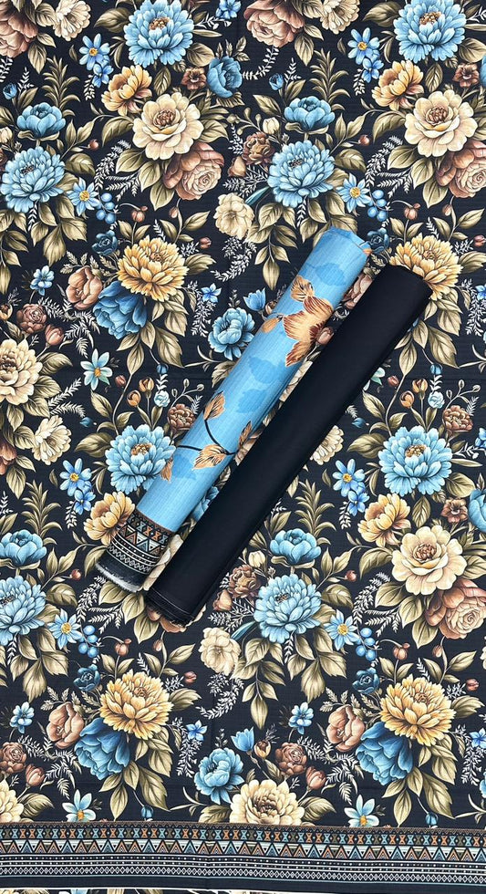 Riwayat|Unstitched 3 Pc Printed Viscose Collection