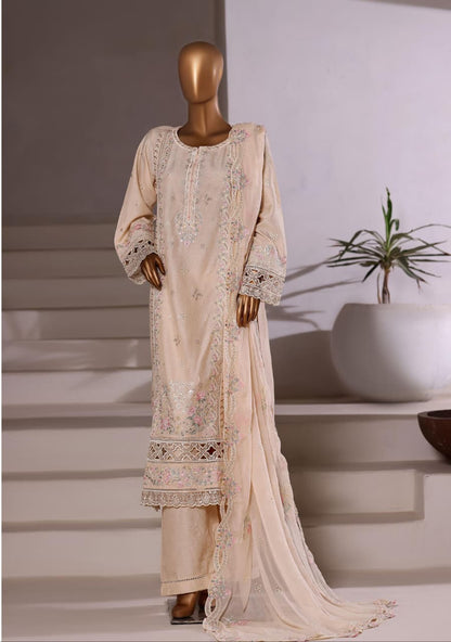 Sada Bahar | Stitched 3 Pc Embroidered Luxury Slub Viscose