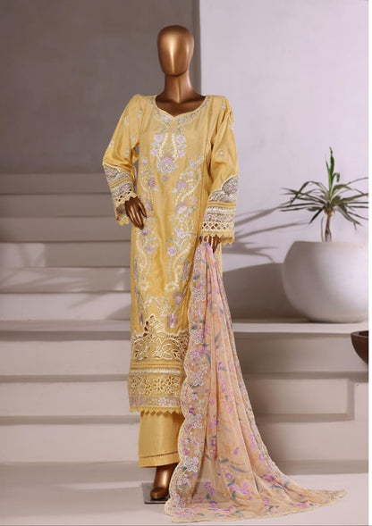 Sada Bahar | Stitched 3 Pc Embroidered Luxury Slub Viscose