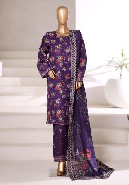 Sada Bahar | Stitched 3 Pc Embroidered Malika Khaddar Collection