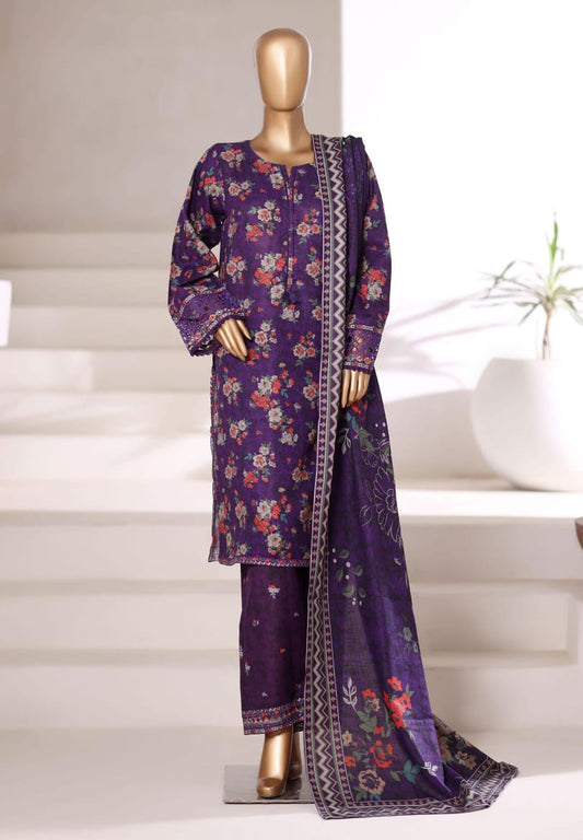 Sada Bahar | Stitched 3 Pc Embroidered Malika Khaddar Collection