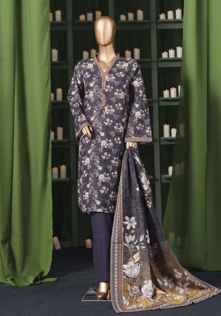 BIN SAEED | Stitch 3 Pc Printed Khaddar Collection