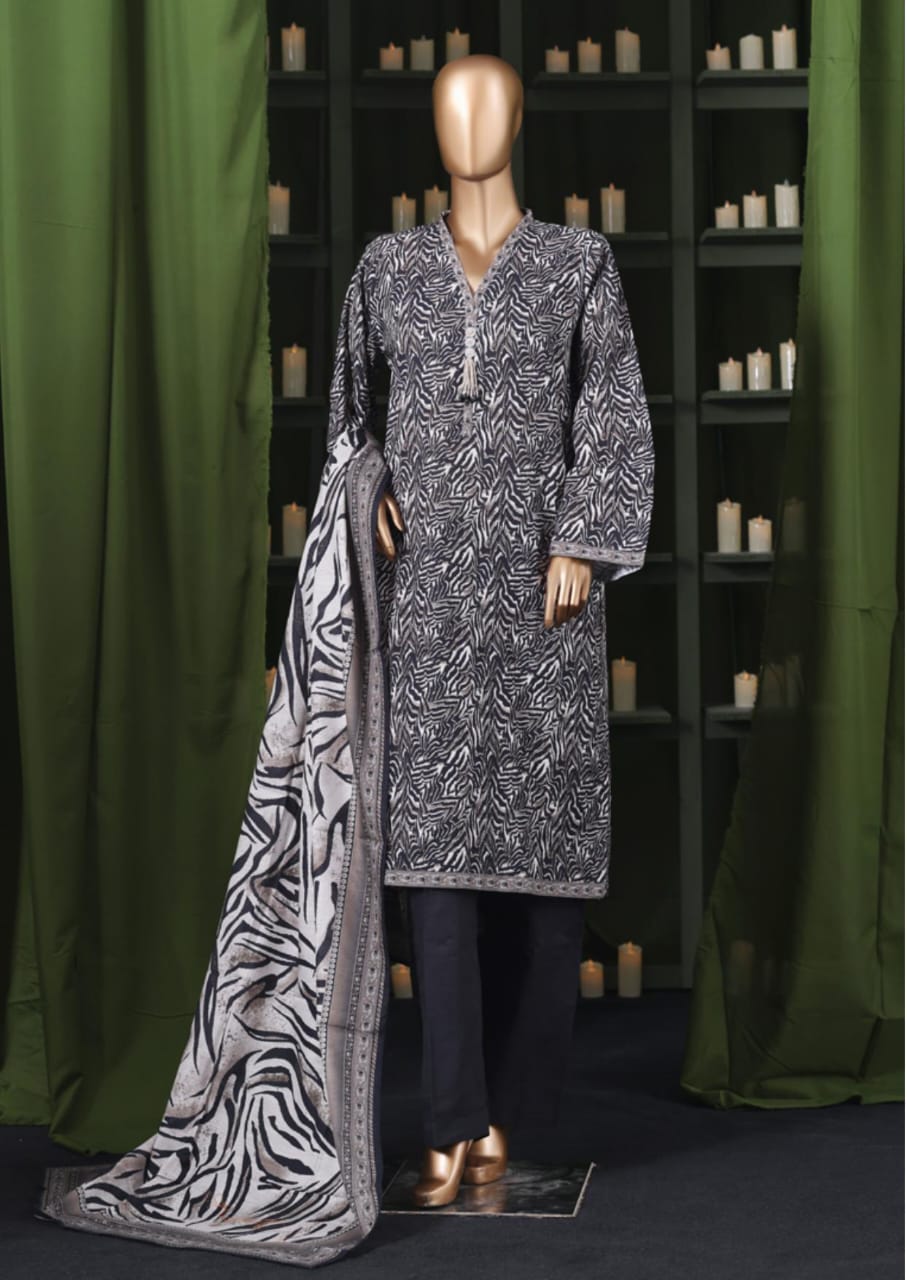 BIN SAEED | Stitch 3 Pc Printed Khaddar Collection