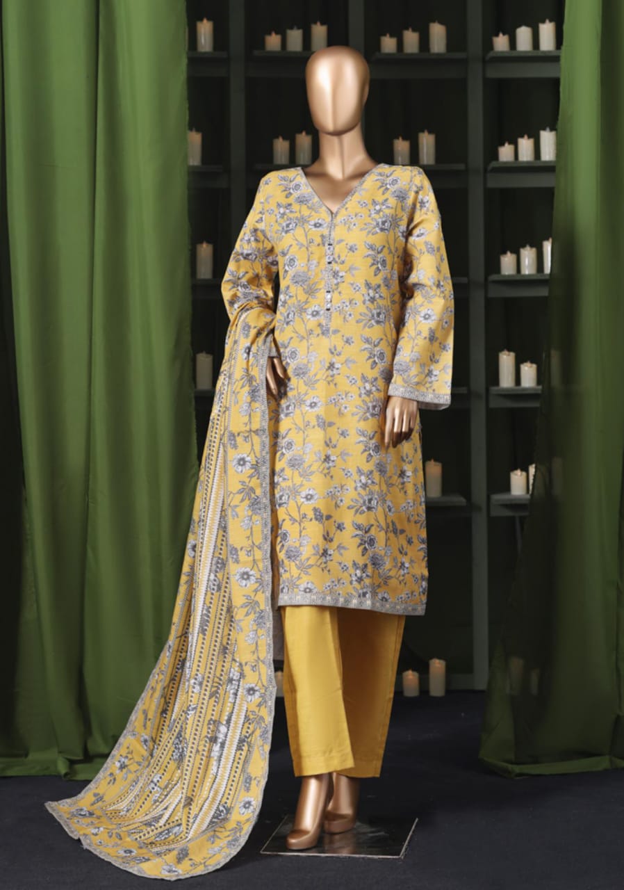 BIN SAEED | Stitch 3 Pc Printed Khaddar Collection