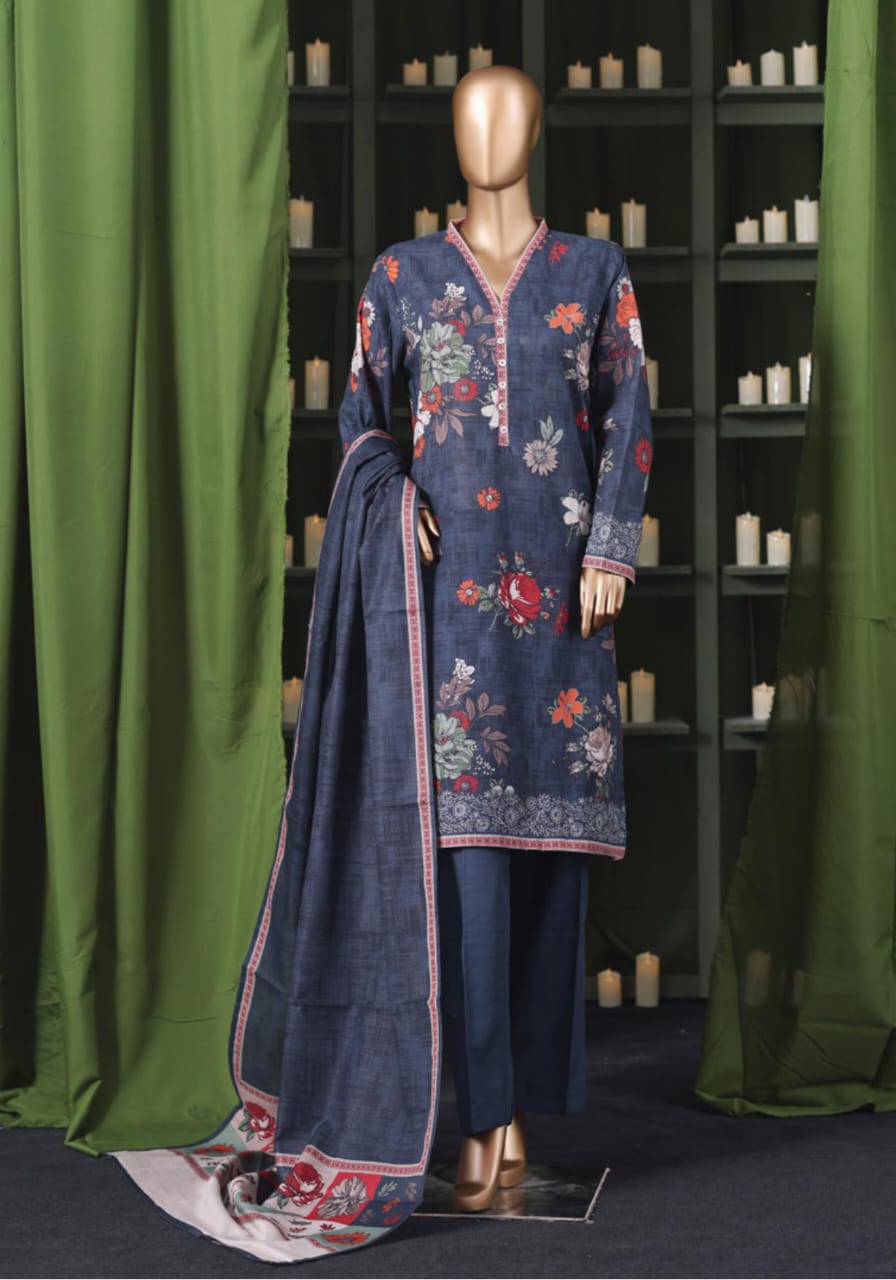 BIN SAEED | Stitch 3 Pc Printed Khaddar Collection