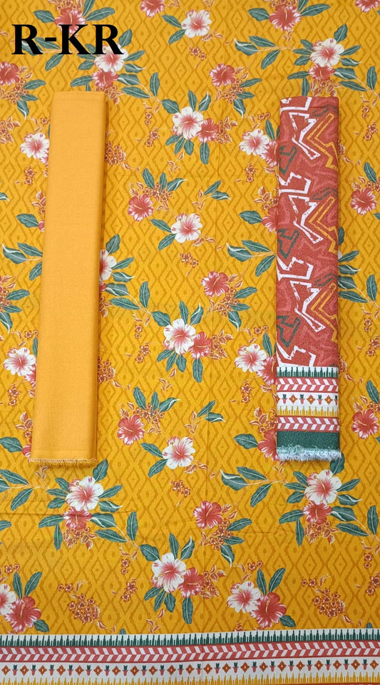 Riwayat | Unstitched 3 Pc Printed Karandi Collection