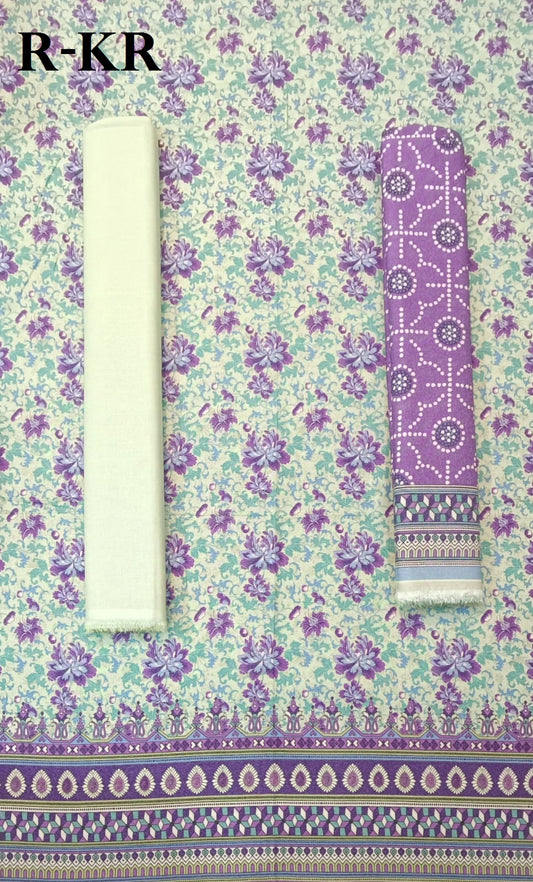 Riwayat | Unstitched 3 Pc Printed Karandi Collection