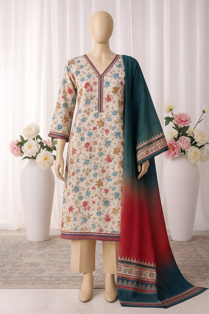 BIN SAEED | Stitch 3 Pc Printed Khaddar Collection