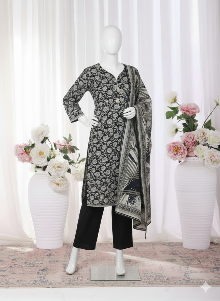BIN SAEED | Stitch 3 Pc Printed Khaddar Collection