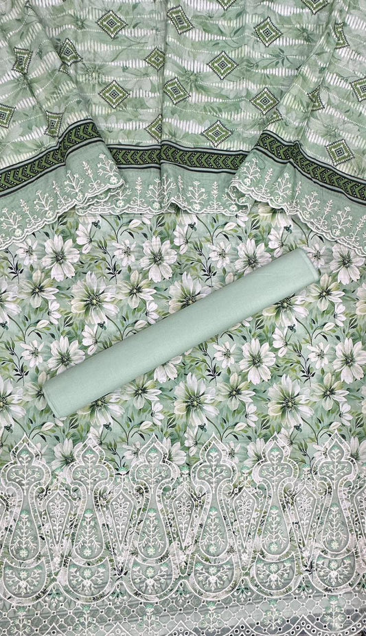 Riwayat | Unstitched 3 PC Embroidered Cotton Collection