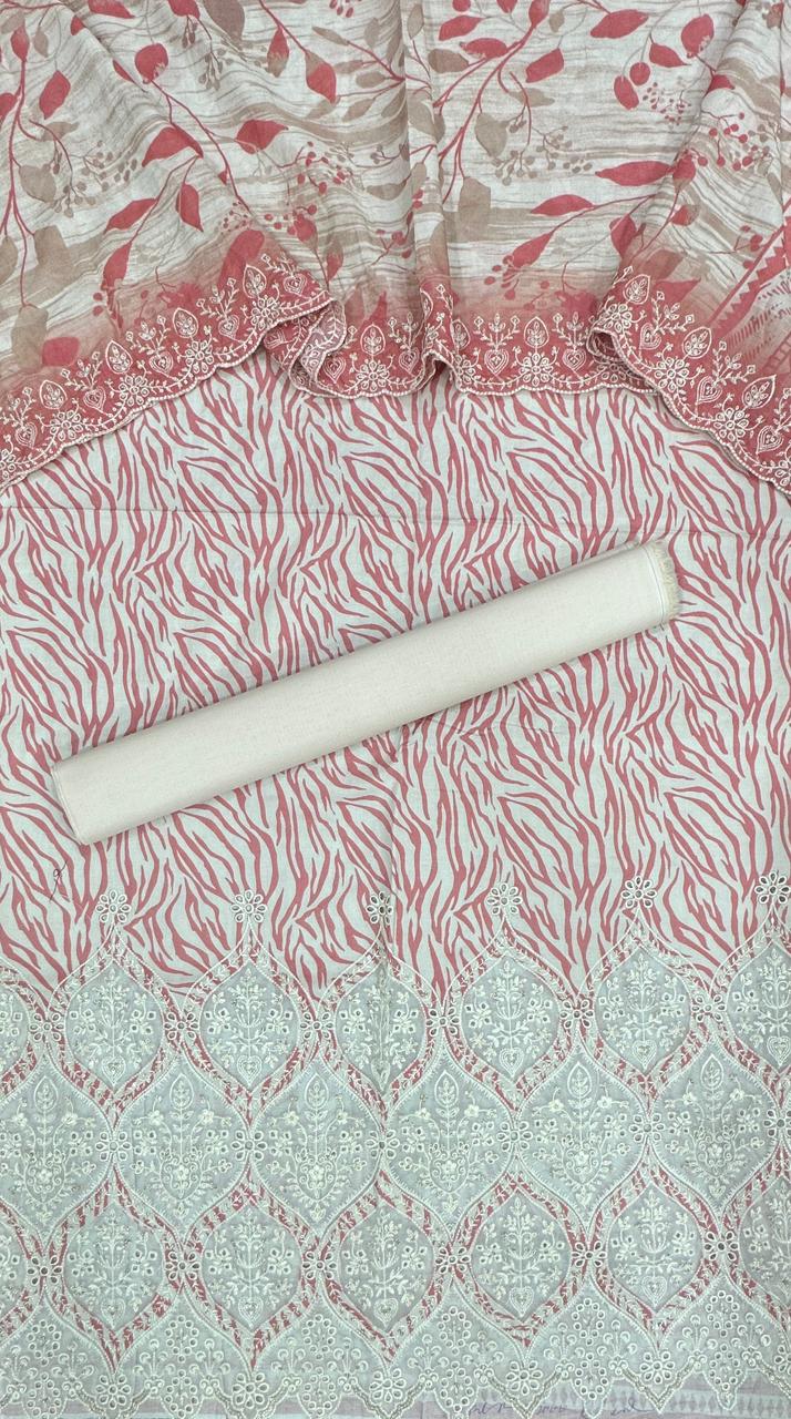 Riwayat | Unstitched 3 PC Embroidered Cotton Collection