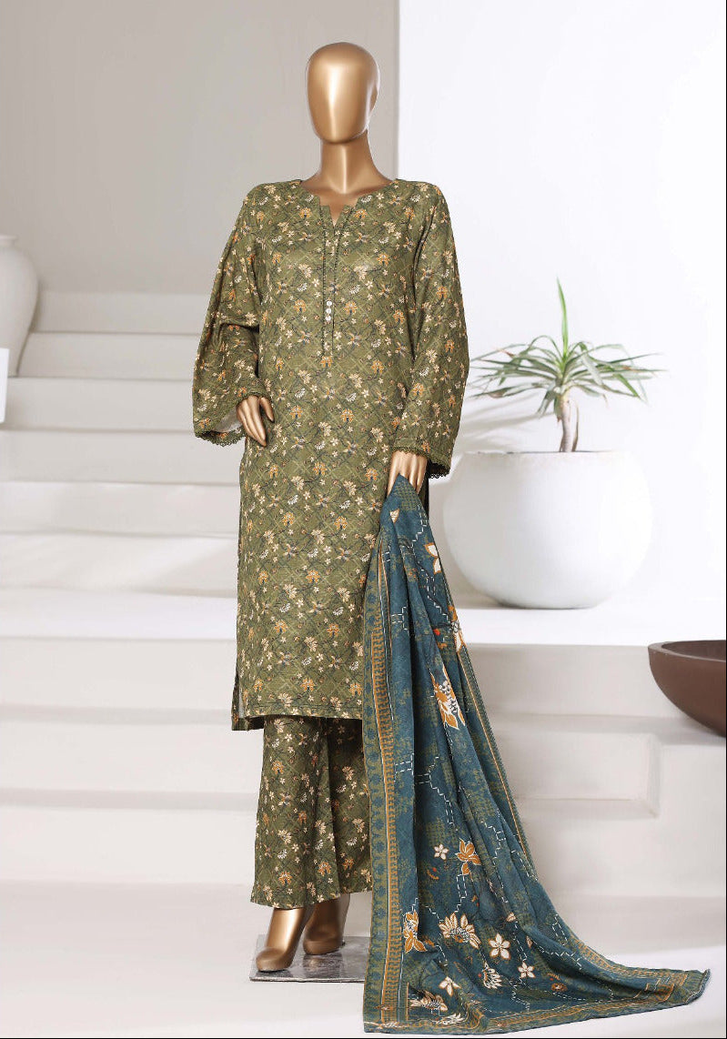 SADABAHAR | 3 Pc Stitched Printed Khaddar Collection