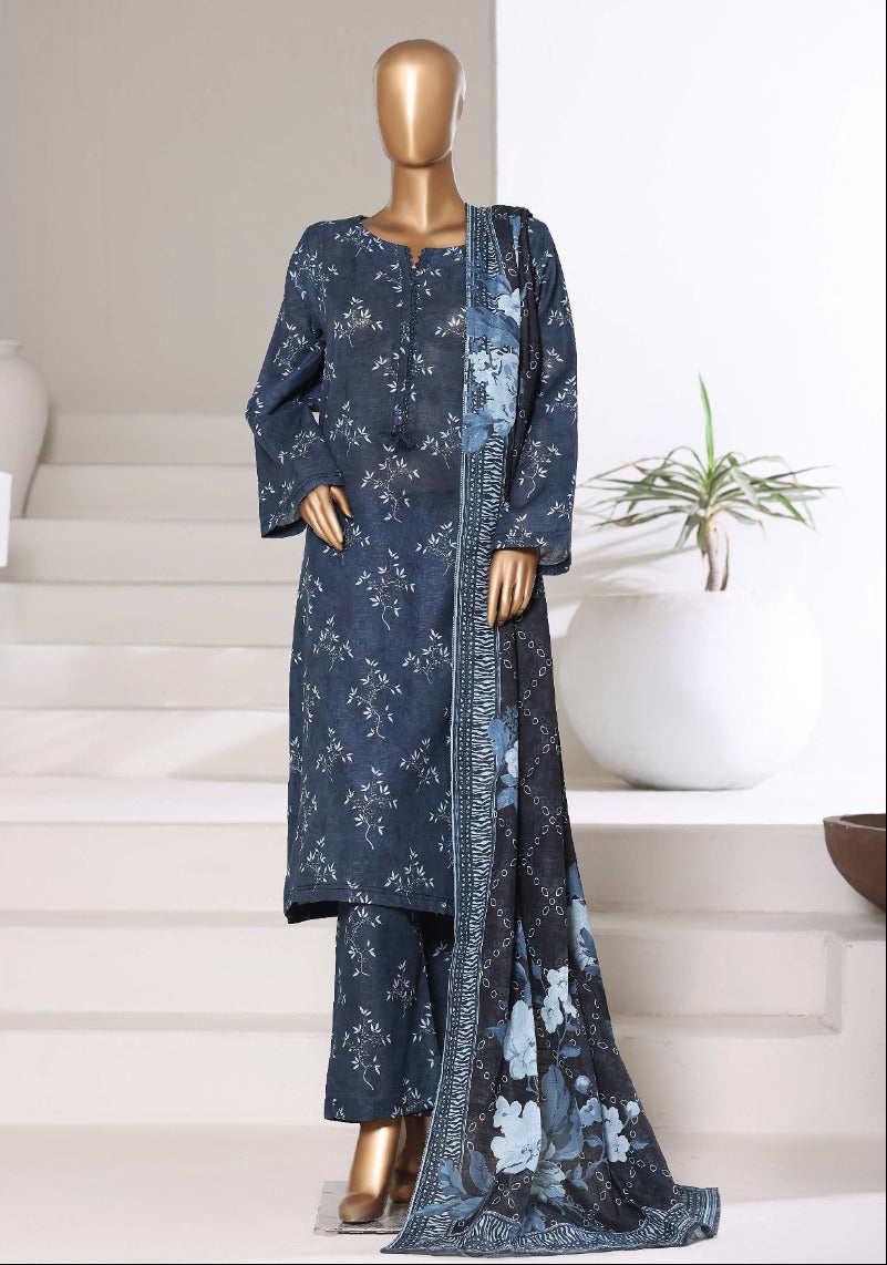 SADABAHAR | 3 Pc Stitched Printed Khaddar Collection