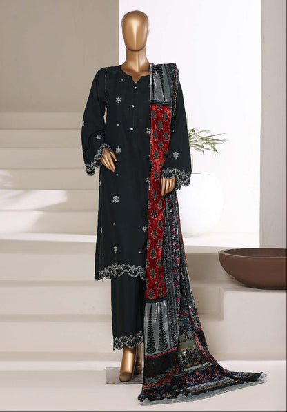 Sada Bahar | Stitch 3 Pc Luxury Embroidered Viscose with Palachi Shawl