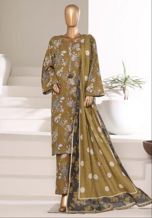 Sada Bahar | Stitched 3 Pc Printed Khaddar