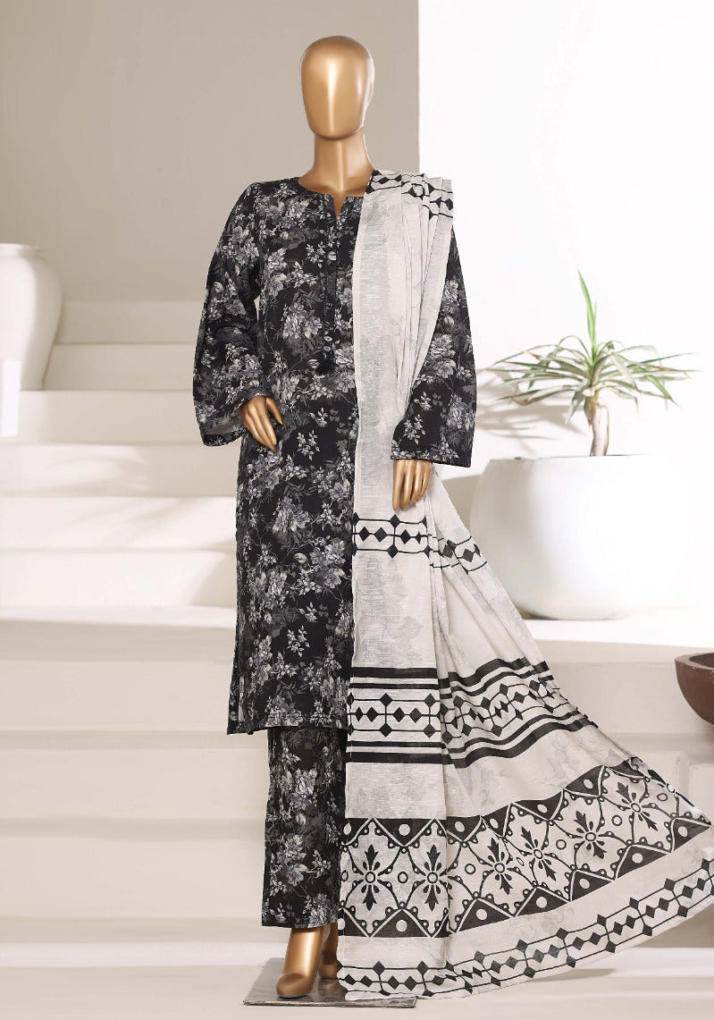 Sada Bahar | Stitched 3 Pc Printed Khaddar