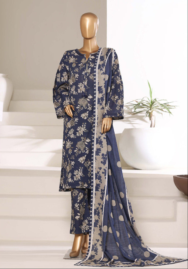 Sada Bahar | Stitched 3 Pc Printed Khaddar