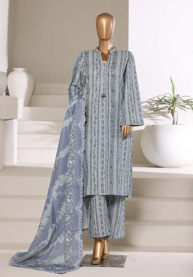 Sada Bahar | Stitched 3 Pc Printed Khaddar