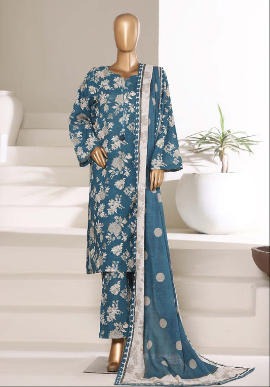 Sada Bahar | Stitched 3 Pc Printed Khaddar