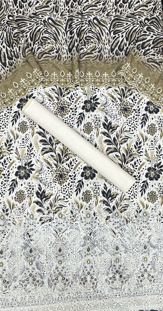 Riwayat | Unstitched 3 PC Embroidered Cotton Collection