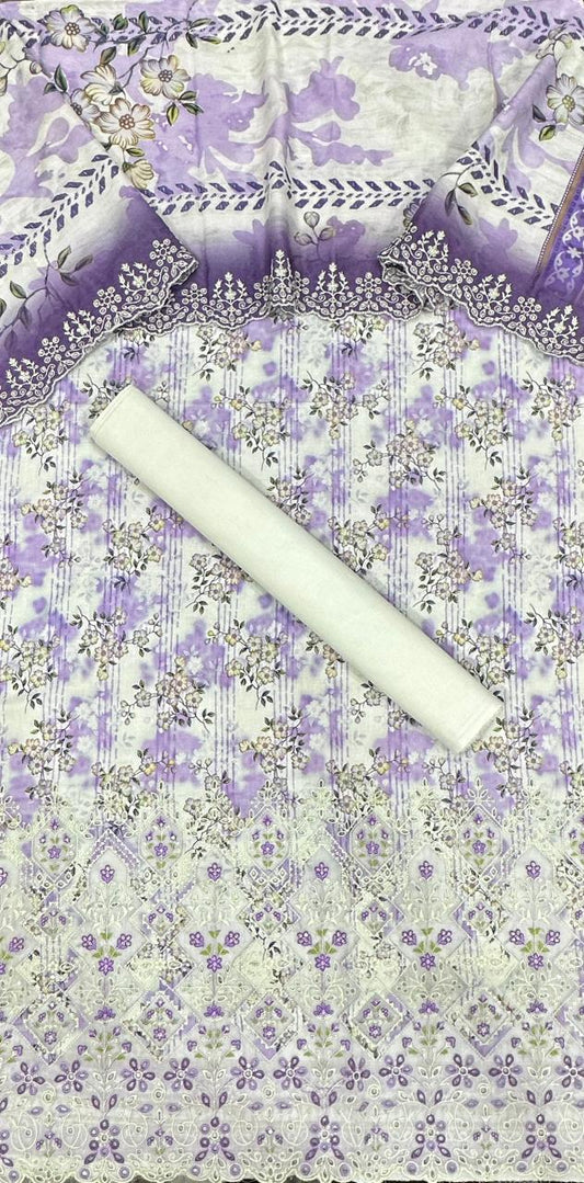 Riwayat | Unstitched 3 PC Embroidered Cotton Collection