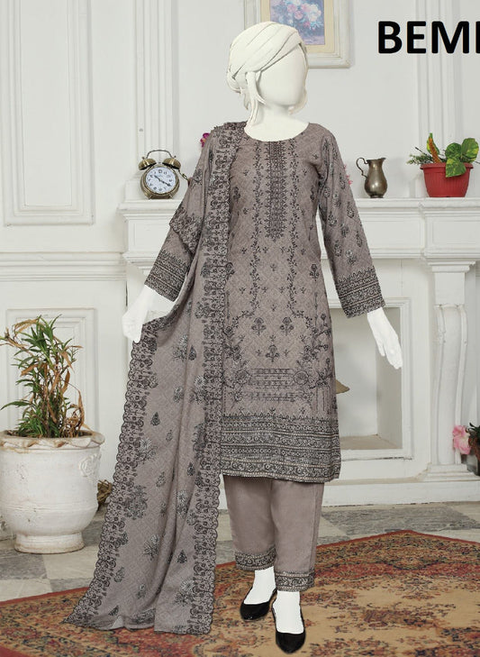 Bemisal by ABC | Unstitched 3-Piece Embroidered Printed Karandi Collection