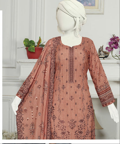 Bemisal by ABC | Unstitched 3-Piece Embroidered Printed Karandi Collection