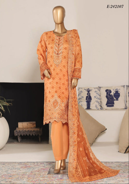 Riwayat | Stitch 3 Pc Premium Embroidered Lawn Collection