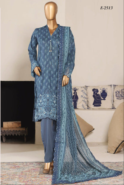 Riwayat | Stitch 3 Pc Premium Embroidered Lawn Collection