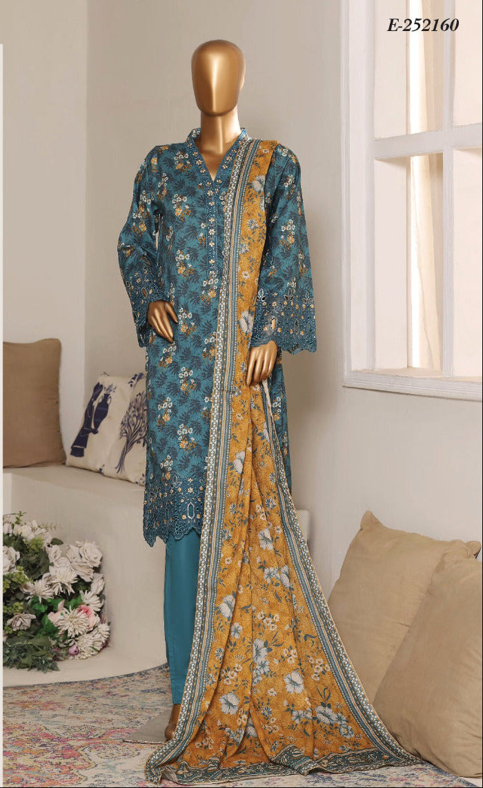 Riwayat | Stitch 3 Pc Premium Embroidered Lawn Collection