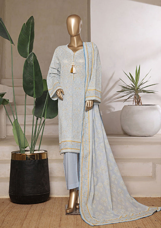 RIWAYAT | Stitch 3 Pc Gold Paste Printed Lawn Collection