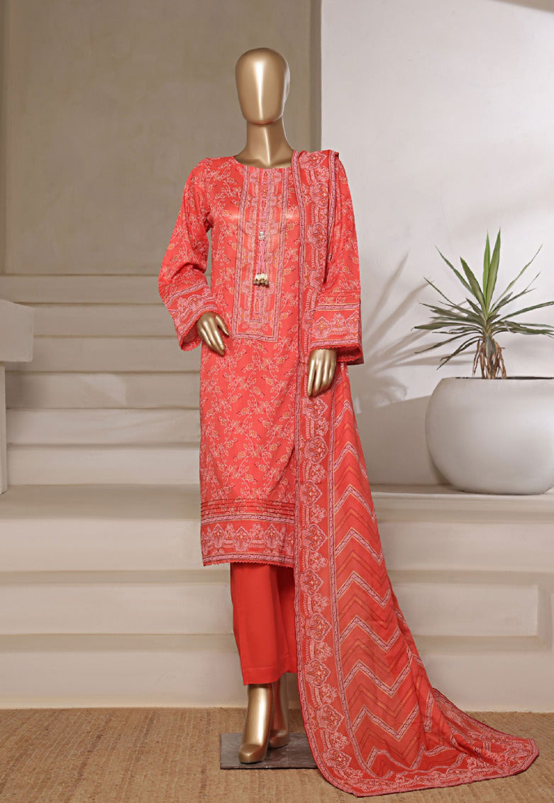 RIWAYAT | Stitch 3 Pc Gold Paste Printed Lawn Collection