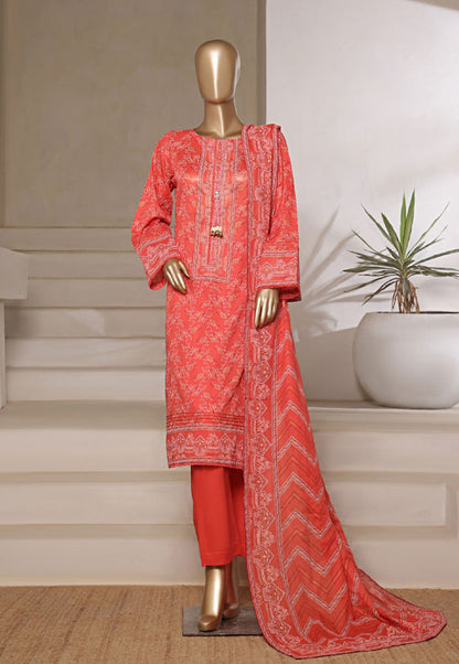 RIWAYAT | Stitch 3 Pc Gold Paste Printed Lawn Collection