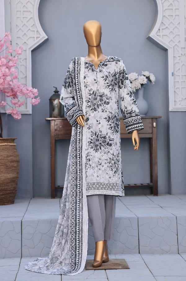 HZ  |  Unstitch 3 Pc Embroidered Lawn Collection