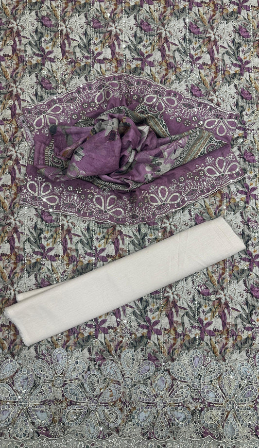 Bin Saeed | Unstitch 3 Pc Embroidered Lawn Collection