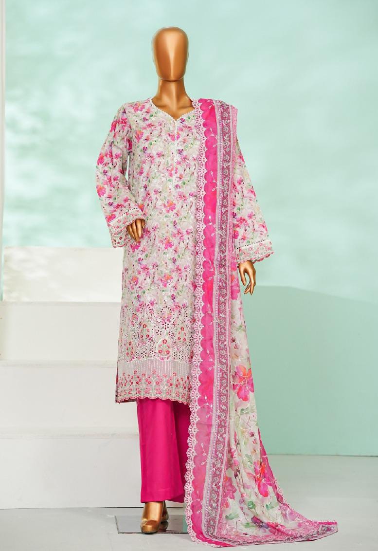 Bin Saeed | Stitched 3 Pc LaserKari Collection